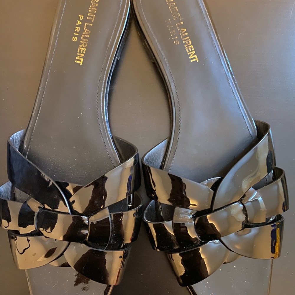 YSL Tribute Flat Sandals